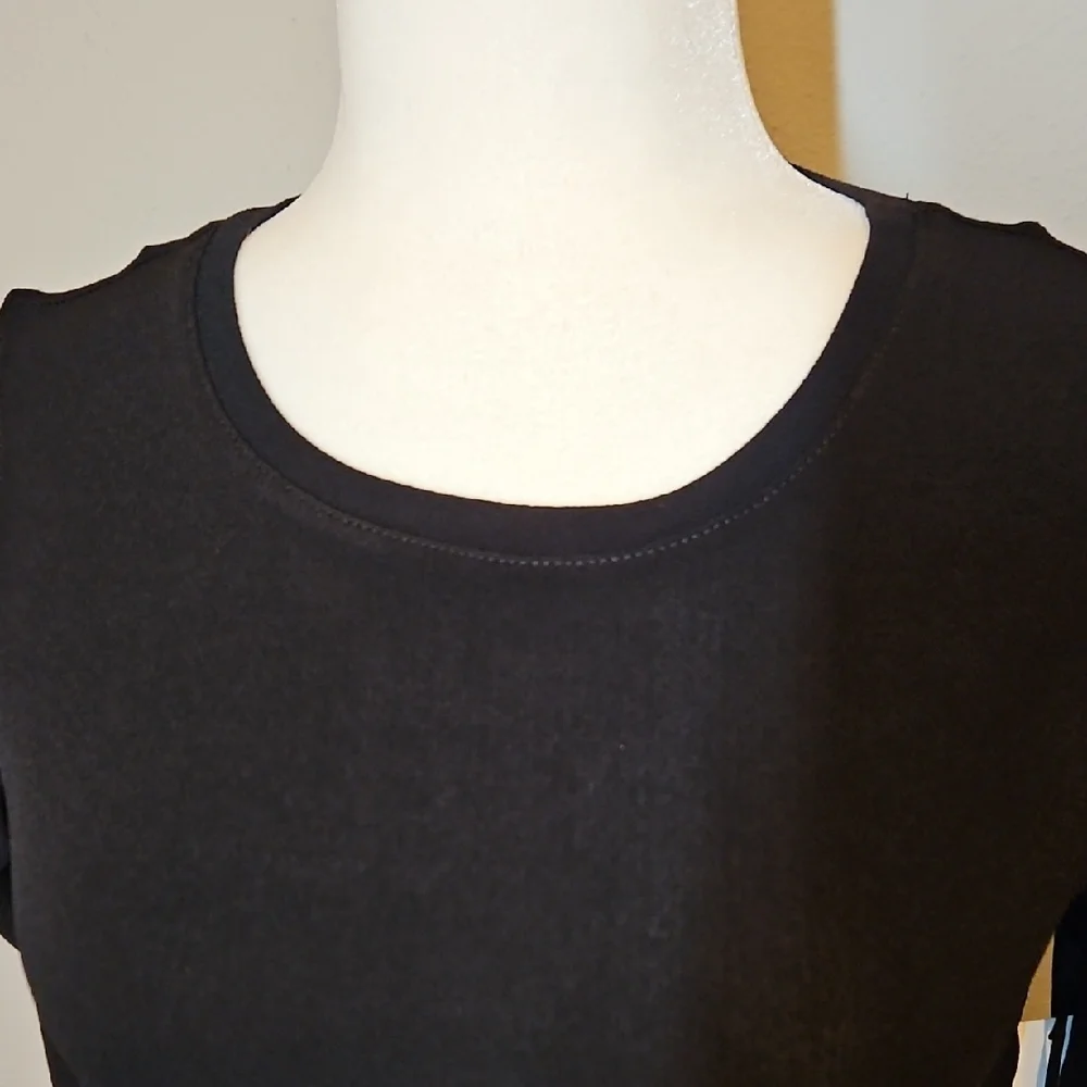 1. State Black Cold Shoulder Top Shirt - Picture 5 of 8
